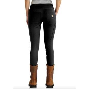 Carhartt‎ Force Utility Black Knit Farm Thick Leggings Size S NWT